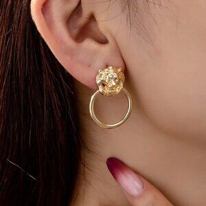 Vintage Style Solid Color Zinc Alloy Ear Studs